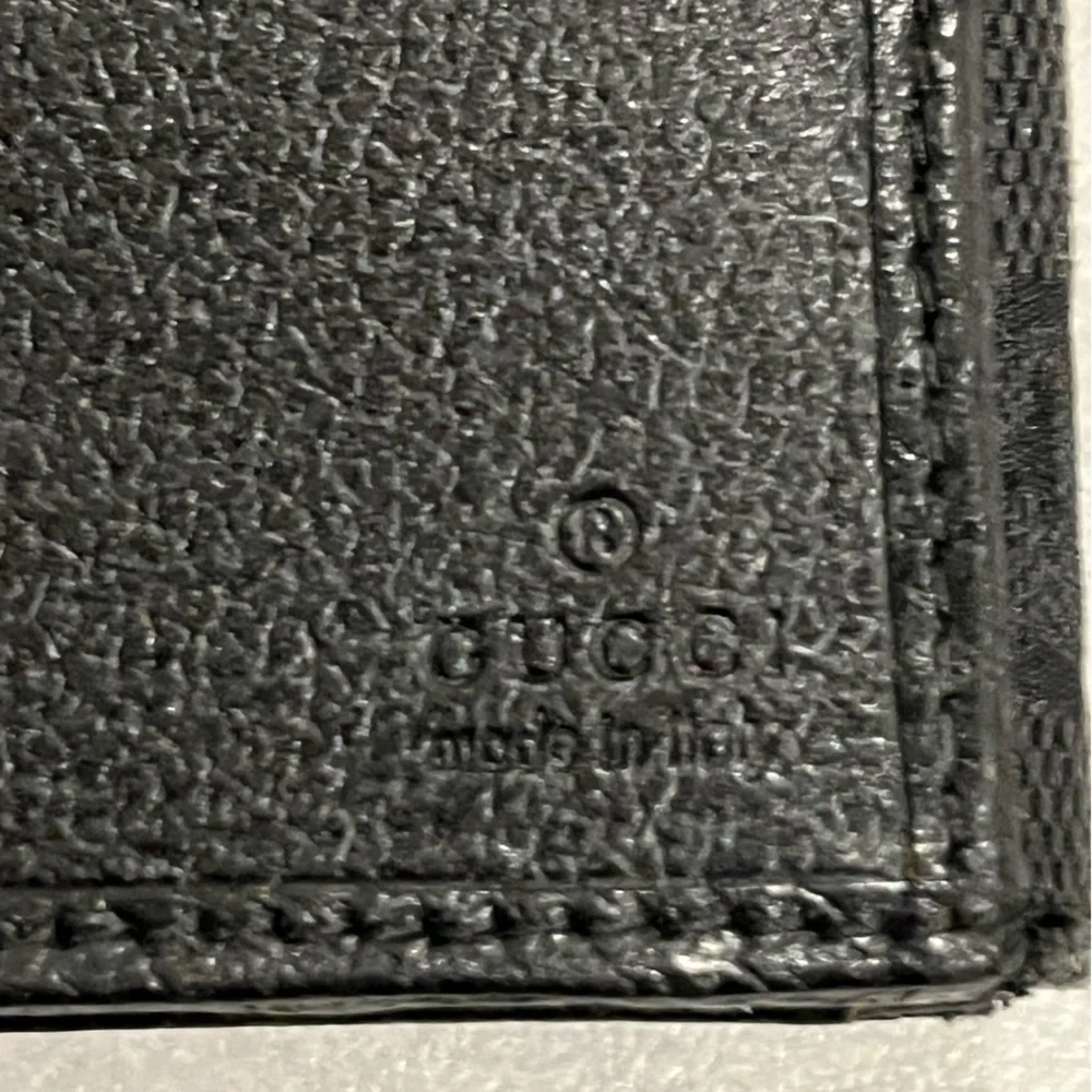 Authentic Gucci Black Monogram Long Wallet - Picture 6 of 10